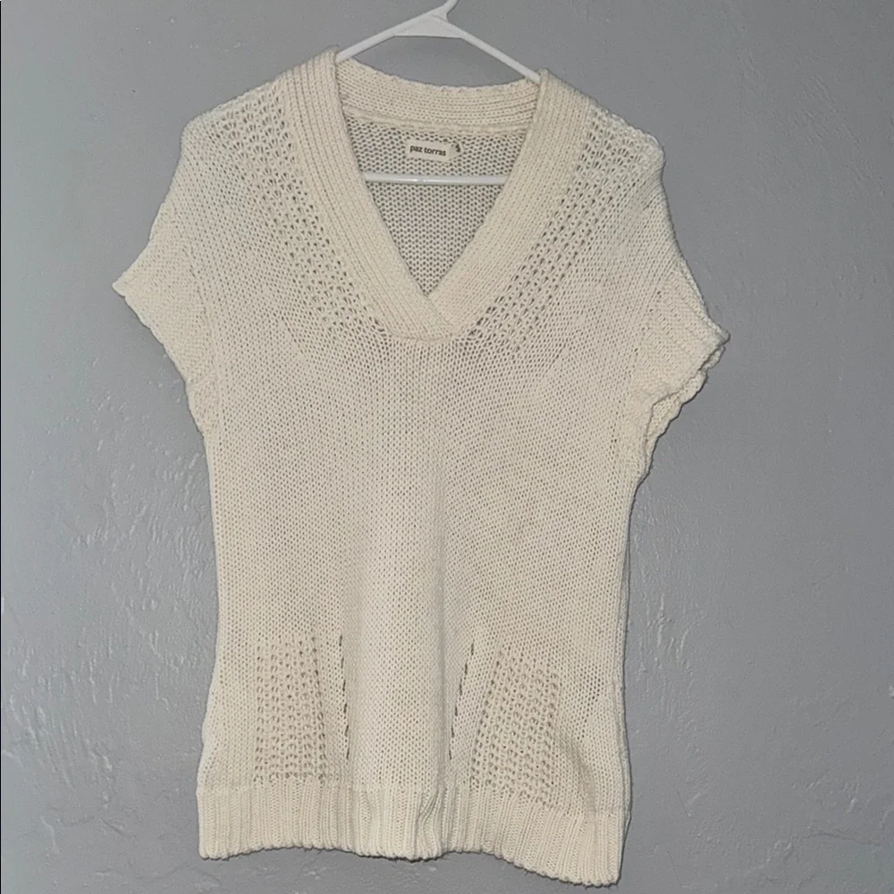 Paz torras V-Neck Textured Sweater92